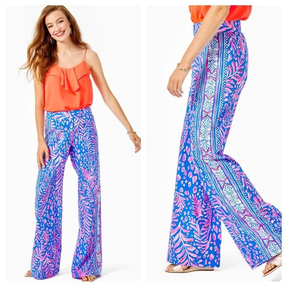 NEW Lilly Pulitzer Bal Harbour Palazzo Pants - Picture 2 of 7